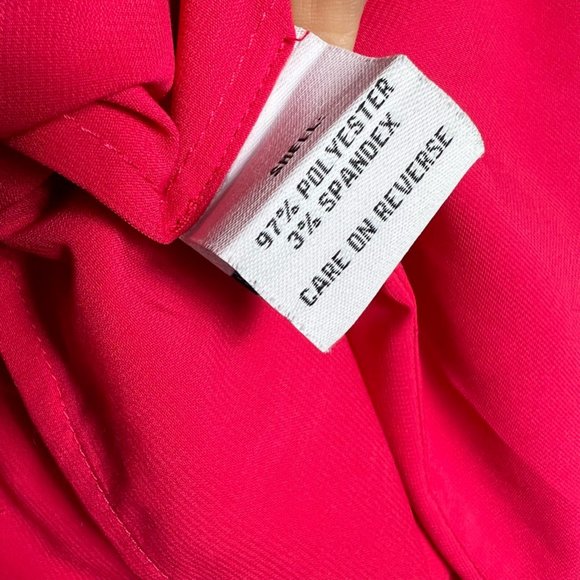 Calvin Klein Womens Blouse Pink Long Sleeve Button Cuff Keyhole Neck Pintuck S - Picture 6 of 7